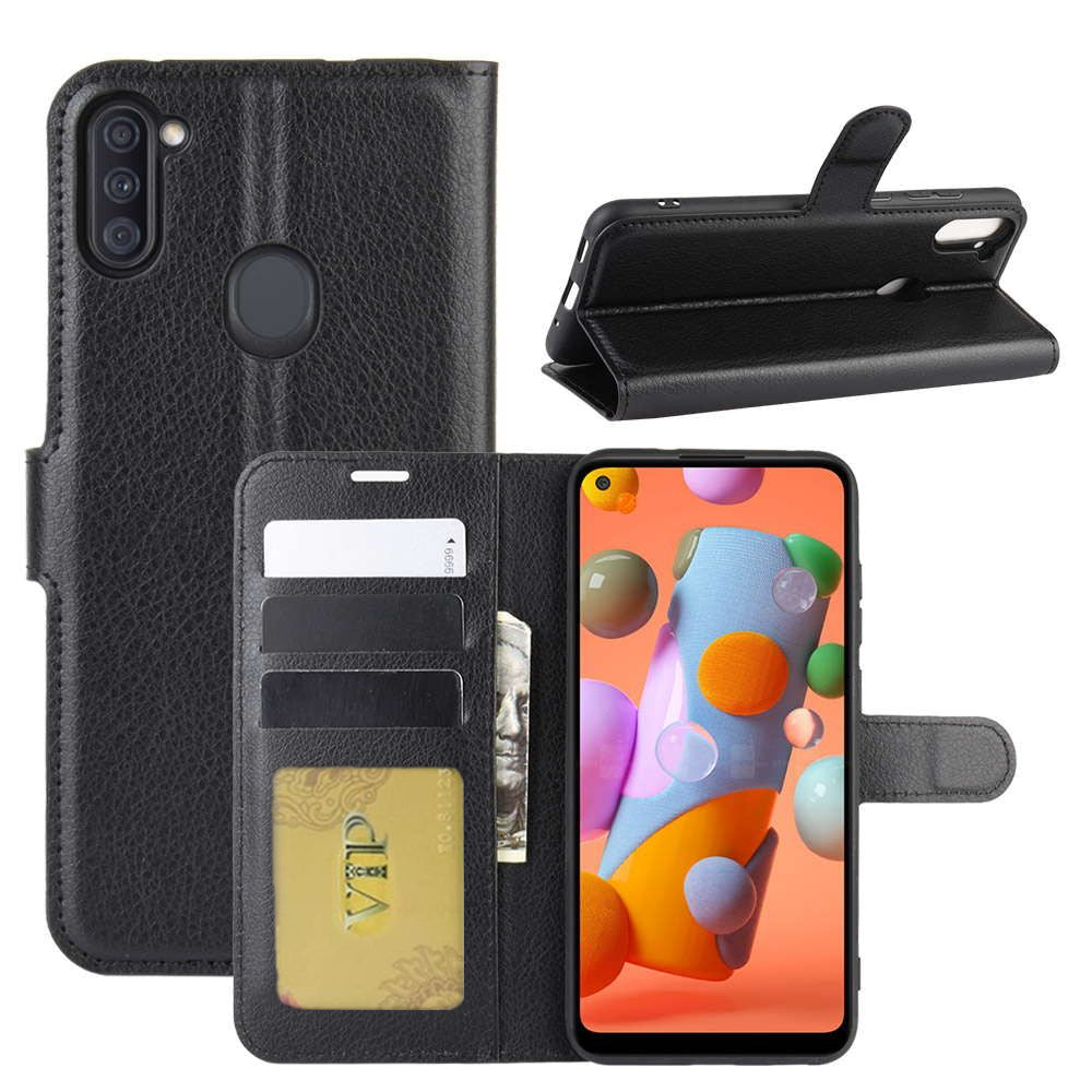Leather Folio Wallet Case for Samsung Galaxy A11 Leather Folio Wallet Case for Samsung Galaxy A11